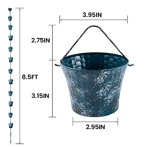 Rain Chain for Outside with Adapter