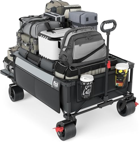 600L Beast Wagon 26" W Extra Wide All Terrain Folding w (Gray / 600L)