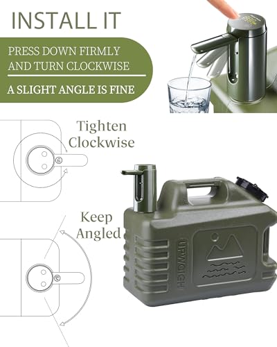 5 Gallon Water Jug with Automatic Touch Control Pump