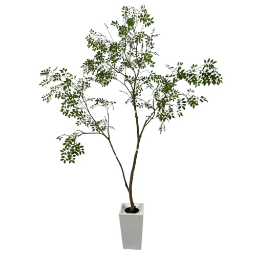 Artificial Elm Tree Faux Elm Tree 9ft Tall Fake Plant in Pot Fake Silk Tree Faux Plants Indoor (9ft)