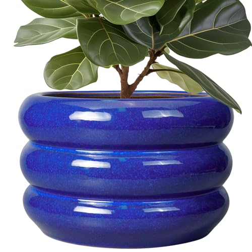 Ceramic Plant Pot 13.5 Inch (13 Inch / Gemstone Blue)