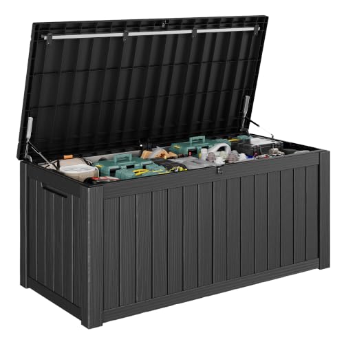 Outdoor Storage Box (Black / 160 Gallon)