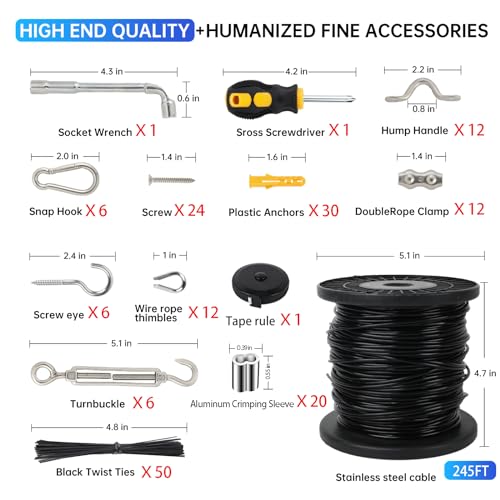 String Light Hanging Kit (246FT)