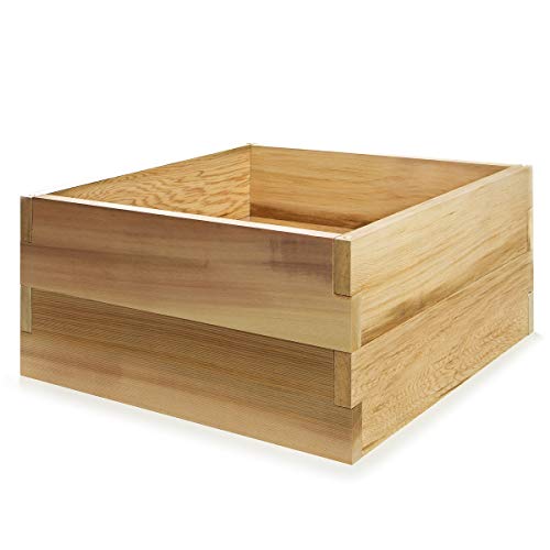 RG36-2 3-ft x 3-ft 2-Tier Cedar Raised Garden Box | Expandable Plant Bed, Stackable Wooden Planter - Easy Assembly, Western Red Cedar Build, Outdoor Gardening Solution