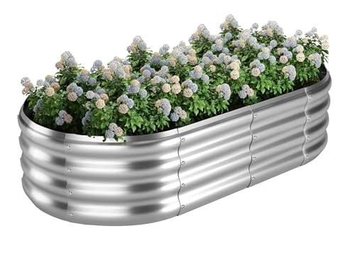 Raised Garden Bed (Silver / 4x2x1FT（1pcs）)