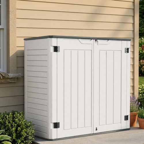 Horizontal Resin Storage Shed (White / 35 Cuft/No Shelves)