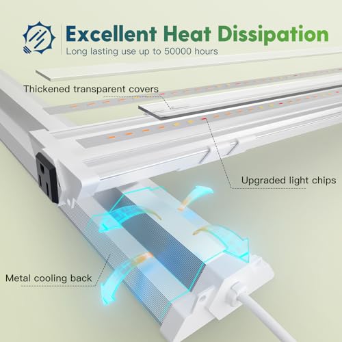 4Pack 4FT Grow Light for Indoor Plants (4 Count)
