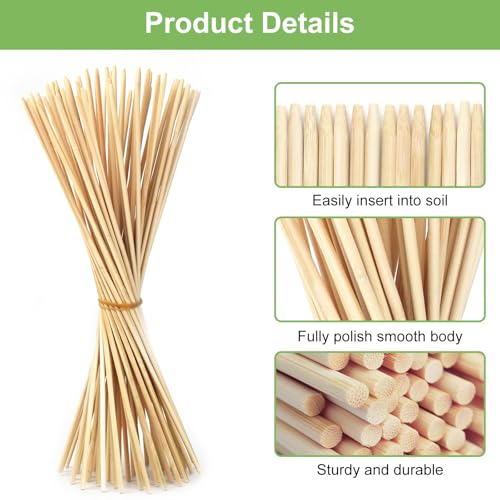 120 PCS Bamboo Plant Stakes 18 Inch (120 Count)