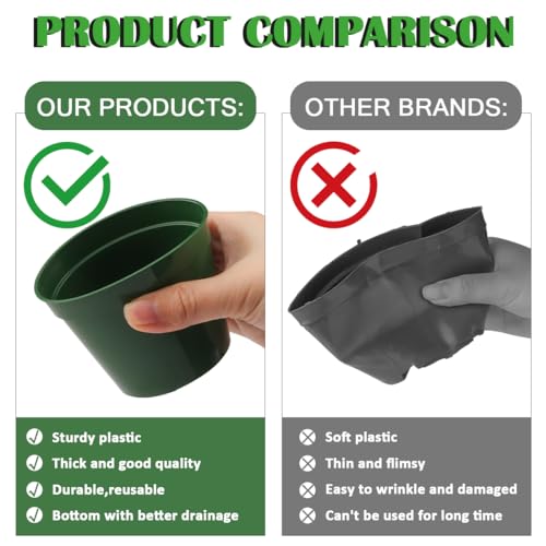 100 Pack 2.5 Inch Small Plant Pots (100 Count)