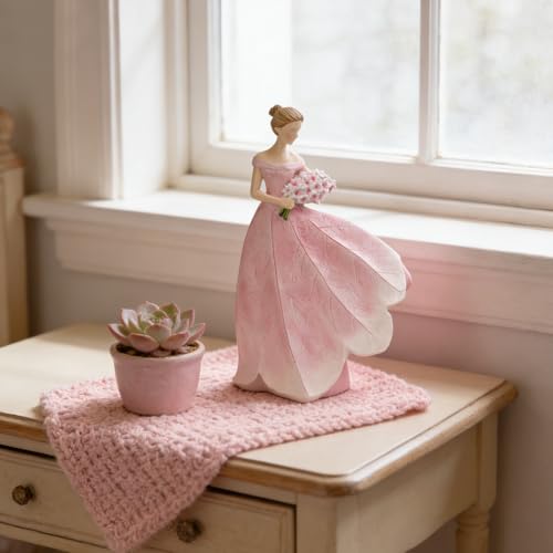 Fairy Statue Modern Table Decor (Pink-flower / Small)
