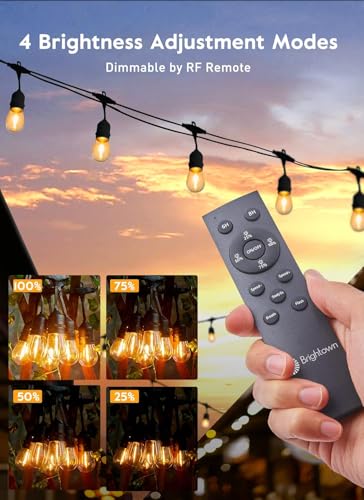 55FT Solar String Lights Outdoor (55FT(16 Sockets))