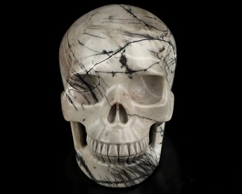 5.0" Black Picasso Crystal Skull (Skullis 5.0" Black Picasso 38)