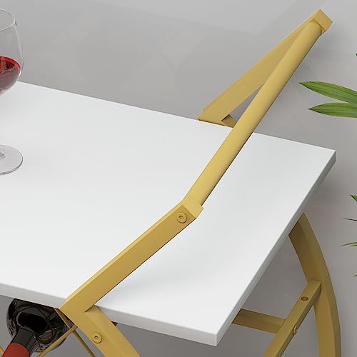 Modern Bar Cart (Gold White)