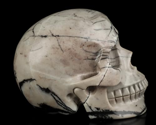 5.0" Black Picasso Crystal Skull (Skullis 5.0" Black Picasso 38)