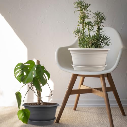 Large Flower Pots Set of 4 Pack 13 inch (4 Count)