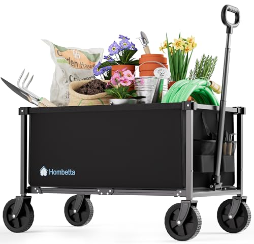 29.3" Collapsible Wagon Cart (Black / 150L)