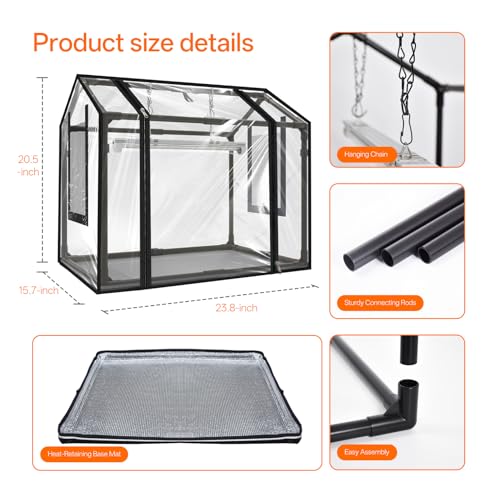 Mini Indoor Greenhouse with Grow Light