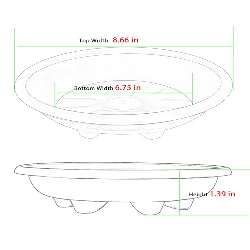 6 Pack of Plant Saucer 8 inch (8in*6 / Blue)