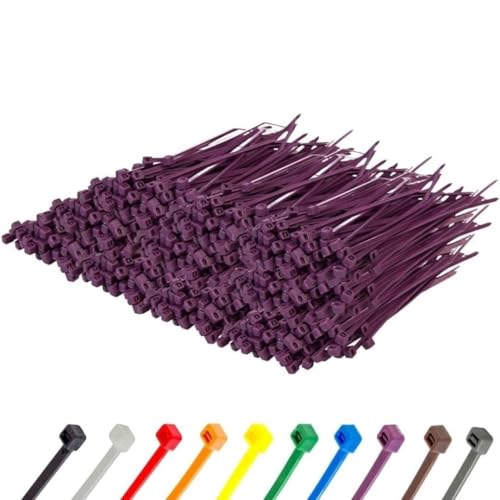 6 Inch Purple Zip Ties (Purple / 6" (40lb))