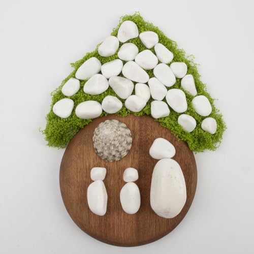 20 lbs White Polished Garden Stones