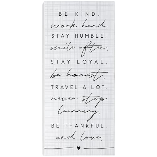 Inspire Boards Inspirational Sign (Be Kind Work Hard)