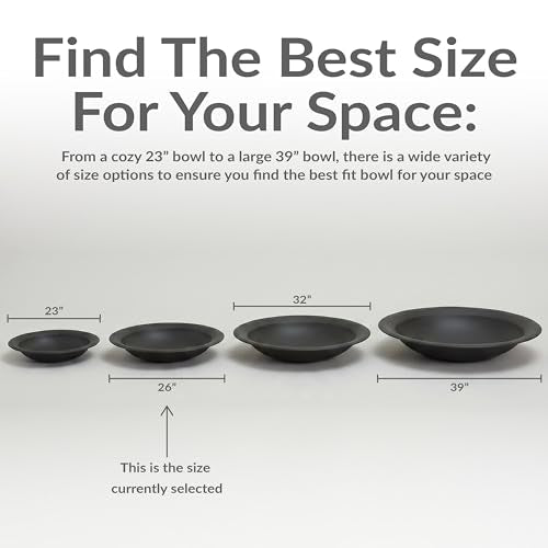 Sunnydaze Outdoor Fire Pit Bowl Replacement Insert (Black / 26 in)