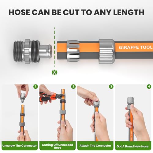 50FT Garden Hose Lay Flat Lightweight Flexible Water Hose (50FT)