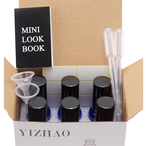 Amber Glass Spray Bottles 2oz (6 Count)