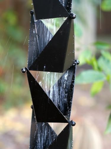 Origami Rain Chain (18 Feet / Black)