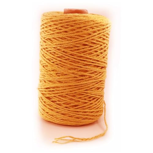 3mm x 1000 Feet Orange Jute Rope (Orange / 3mm x 1000 Ft)