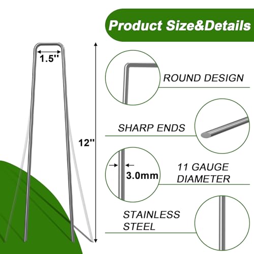 Landscape Staples 12 Inch Galvanized Anti (25 Count)