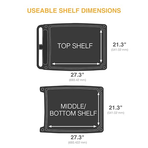 myCart Plus Utility Cart (Medium / 3 Shelves)
