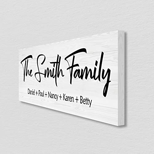 Personalized Family Name Wood Sign