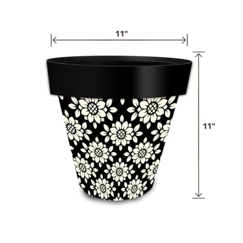 Everyday Planter 11.75 x 11 x 11 Geometric Floral Medium (Geo Floral / Medium)