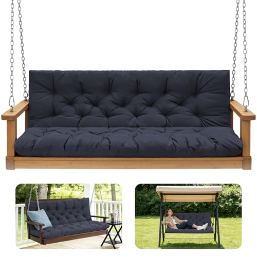 Porch Swing Cushions (Navy Blue / 40x 40 inches)