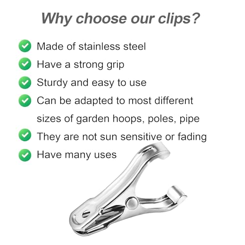 40Pcs Garden Clips for Netting (40 Count)