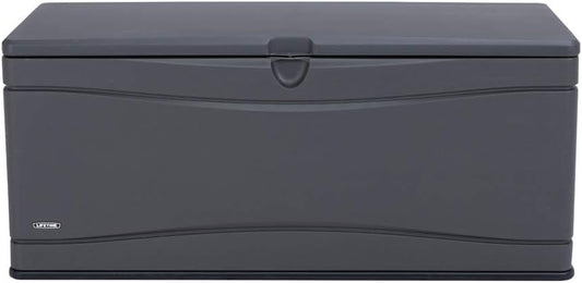 LIFETIME 60298 Heavy Duty Outdoor Storage Deck Box, 130 Gallon, Gray