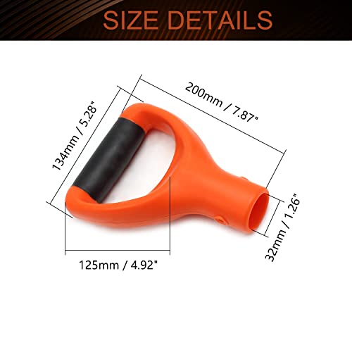 Curved D Grip Handle Replacement (Curved Orange)