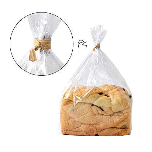500 Pcs 5" Kraft Paper Twist Ties Reusable Bread Ties (Kraft Paper)