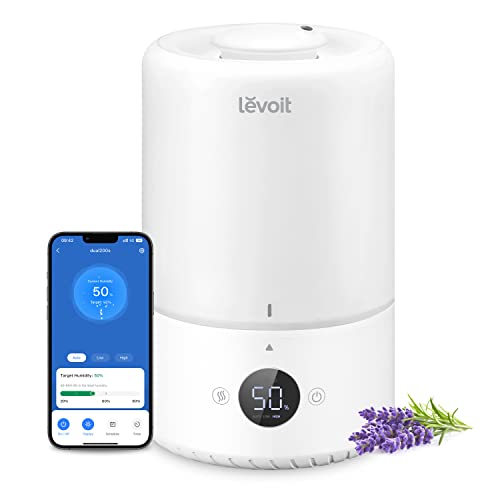 Smart Cool Mist Top Fill Humidifiers for Bedroom with Sensor