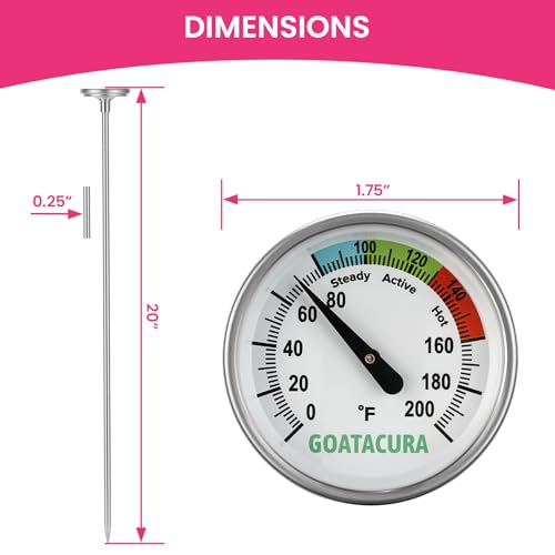 Compost Soil Thermometer (L=20")