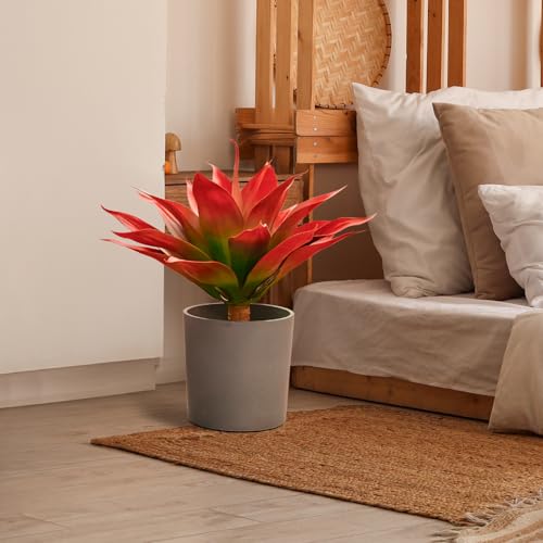 Fall Fake Agave Artificial Plant (Red / 28 Inches)