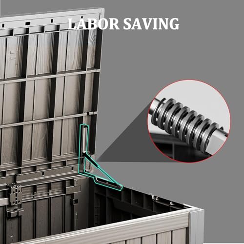 180 Gallon Outdoor Storage Box (Grey / 180GAL)