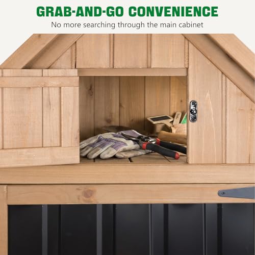 Outdoor Storage Cabinet (Black / 44" x 28" x 67")