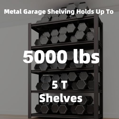 5 Tier Heavy Duty Garage Shelving (5T 55" W x 24" D x 84" H)