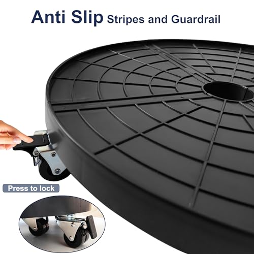16 Inch Plant Caddy with Wheels Outdoor Indoor 2 Pack