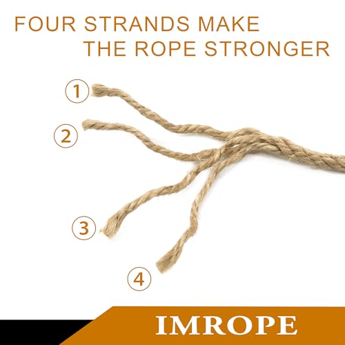 3mm x 1000 Feet Natural Jute Rope (1000 Foot)