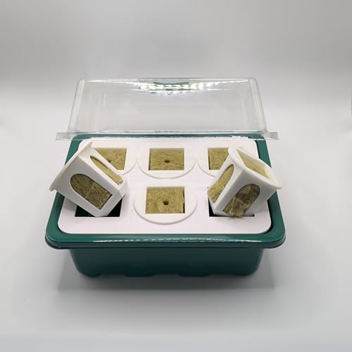 Grow Cubes for Hydroponic System (Seed Starter Nursery + w/Rockwool)