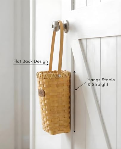 Woven Hanging Basket for Wall Door (Cone-Shaped)