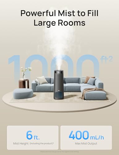 16L Smart Humidifier Large Room 1000 ft² (Grey)